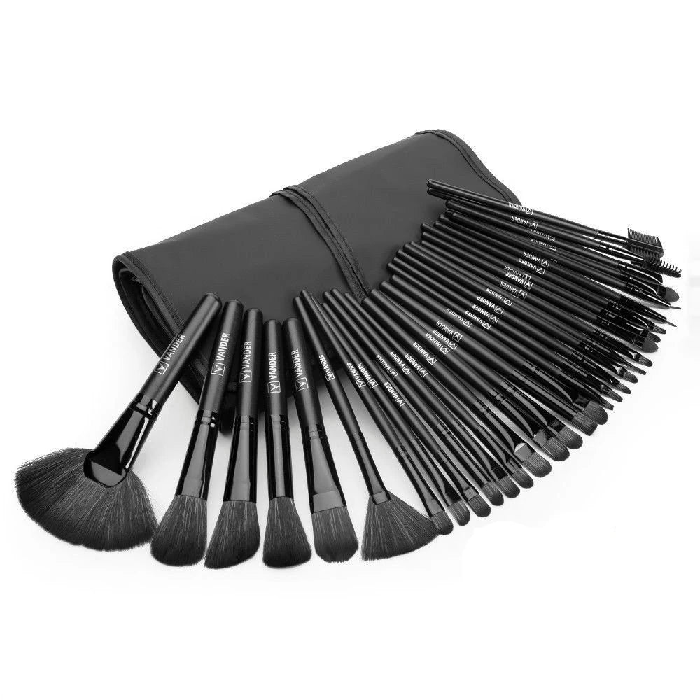 VANDER LIFE Makeup Brushes Set 32 Pcs Professional Foundation Powder Contour Eyeshadow Blending Make up Brush Multiple Colour Vue