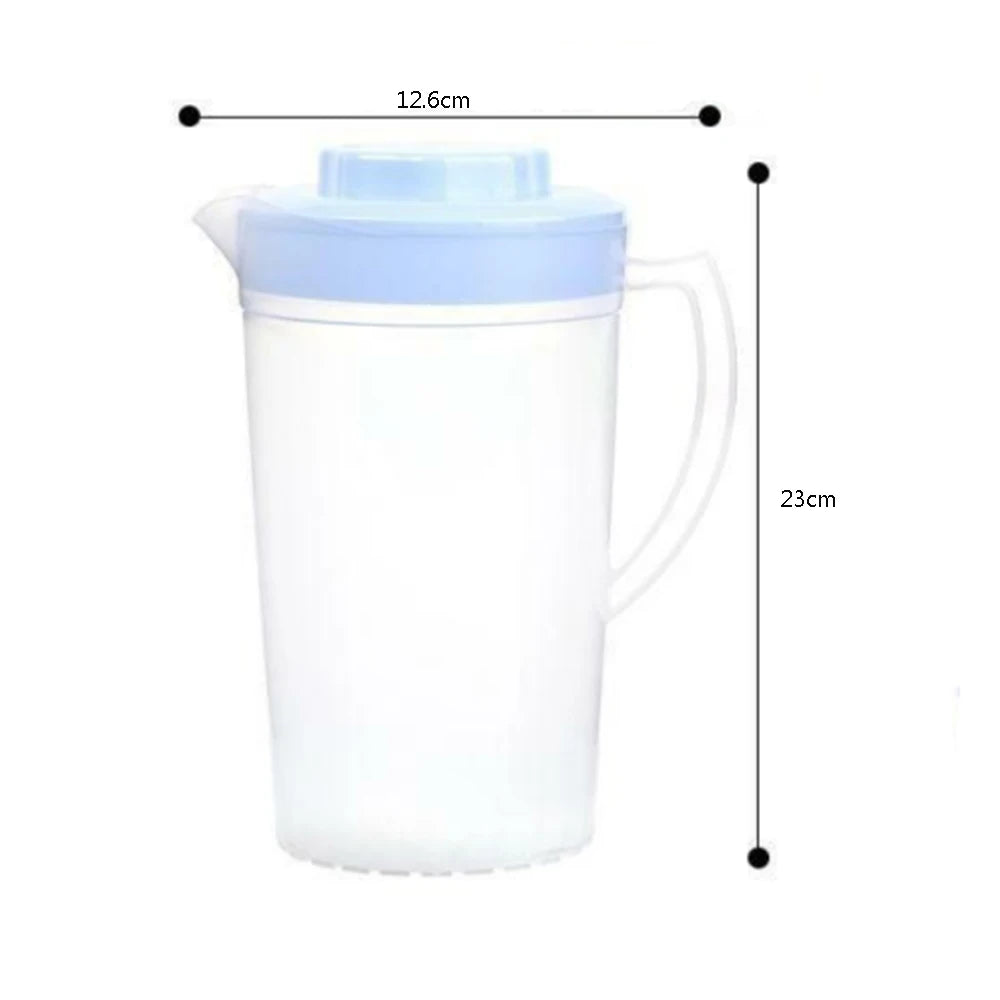 2L Large Capacity Beverage Storage Container Heat Resistant Cold Water Jug Plastic Juice Pitcher Household Teapot Kettle Vue
