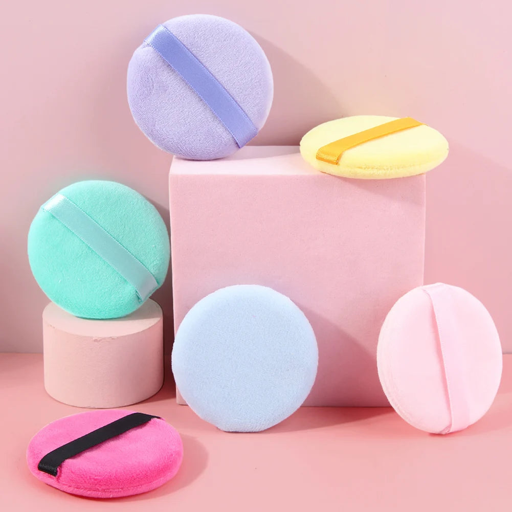 Powder Puff For Powder Foundation Cream Soft Comfortable Washable And Reusable With Storage Case Round Makeup Puff Tool Vue