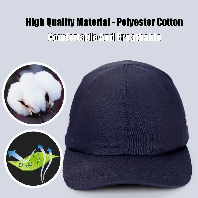 Work Safety Bump Cap Baseball Hat Style Light Weight Anti-collision Hard Hat Helmet Head Protection For DIY Work Repairing Vue