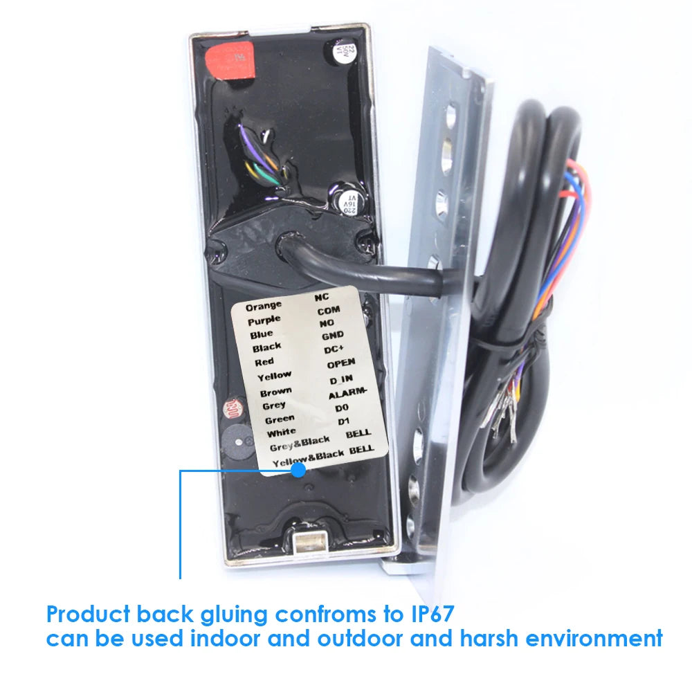 RFID Door Access Control Reader 2000 Users WG Input Output Security RF Keypad IP67 Waterproof for Outdoor Use Vue