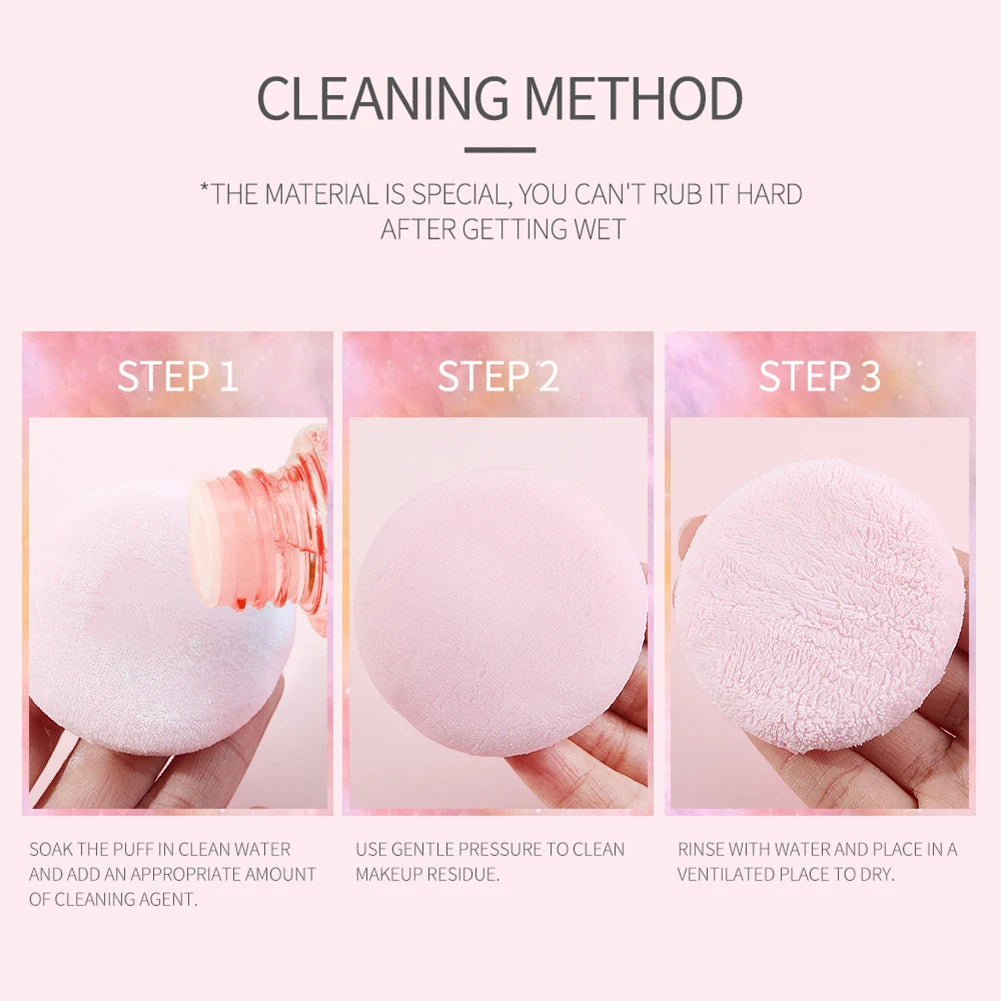 Powder Puff For Powder Foundation Cream Soft Comfortable Washable And Reusable With Storage Case Round Makeup Puff Tool Vue
