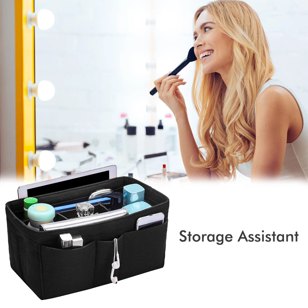Bag Organizer for Women Felt Bag Organizer Multifunctional Cosmetics Organizer Nappy Bag Organizer Vue Default Title