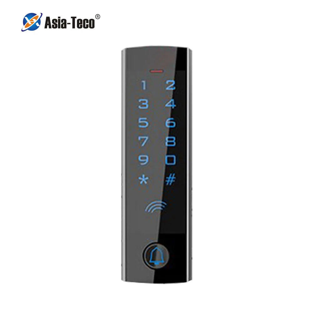 Metal touch Screen RFID 125KHz Standalone 13.56MHZ Digital backlit touch keypa Access Control system waterproof T4 Vue
