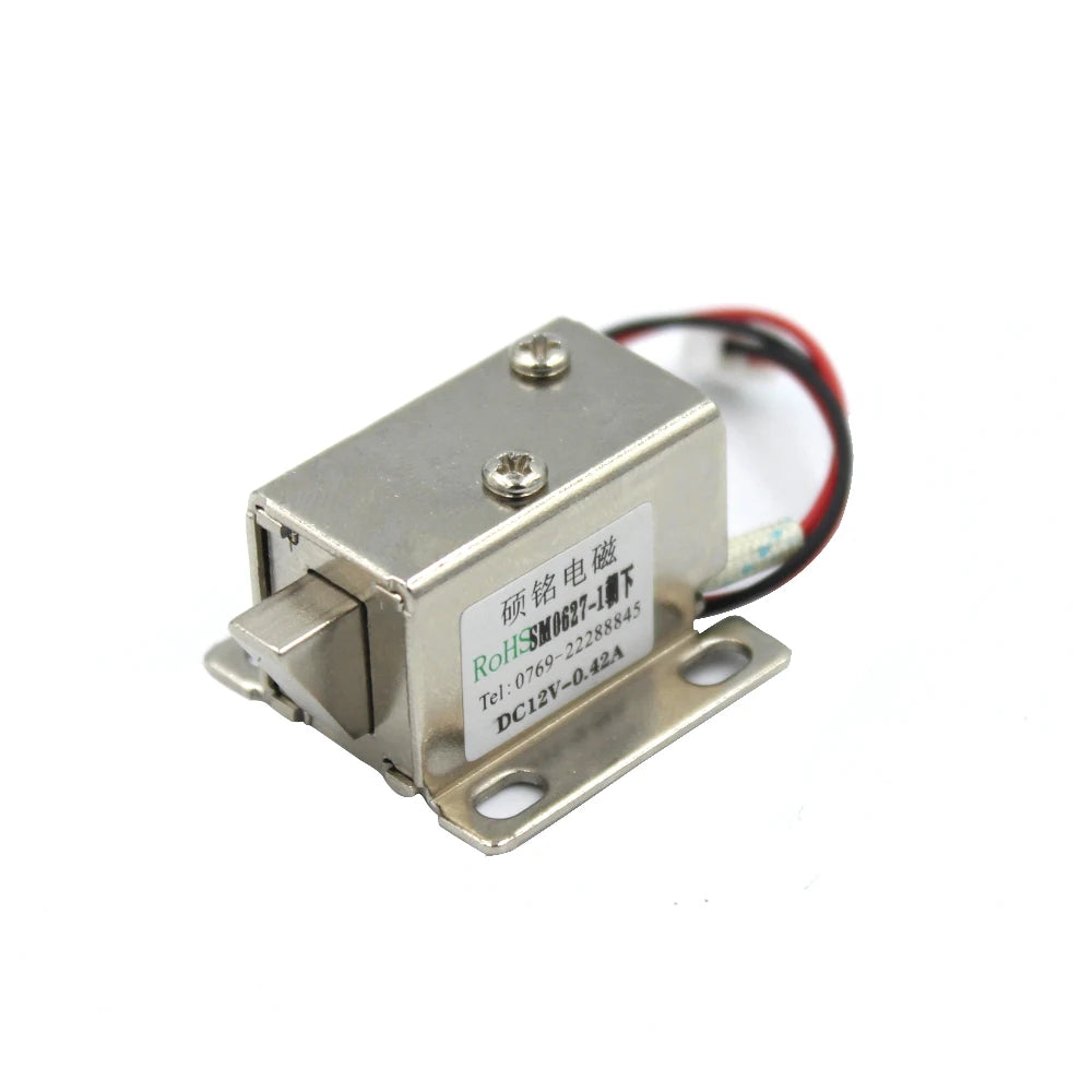 DC subminiature electric control lock DC6V / 12V Lockers electromagnetic lock Vue DC12V-0.42A-up