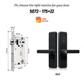 Tuya wifi Fingerprint Waterproof Digital Biometric NFC cerradura password inteligente fechadura eletronica smart door lock Vue X7ty-5072 China Mainland