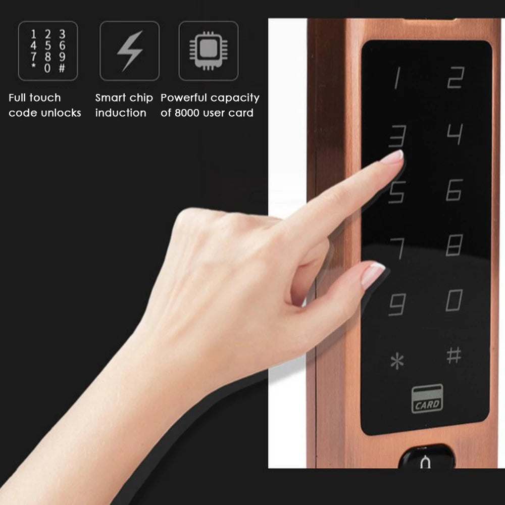 Waterproof 125kHz Smart Keypad Case RFID ID Card Reader Touch Metal Access Control for Electronic Door Locks & Electric Gates Vue