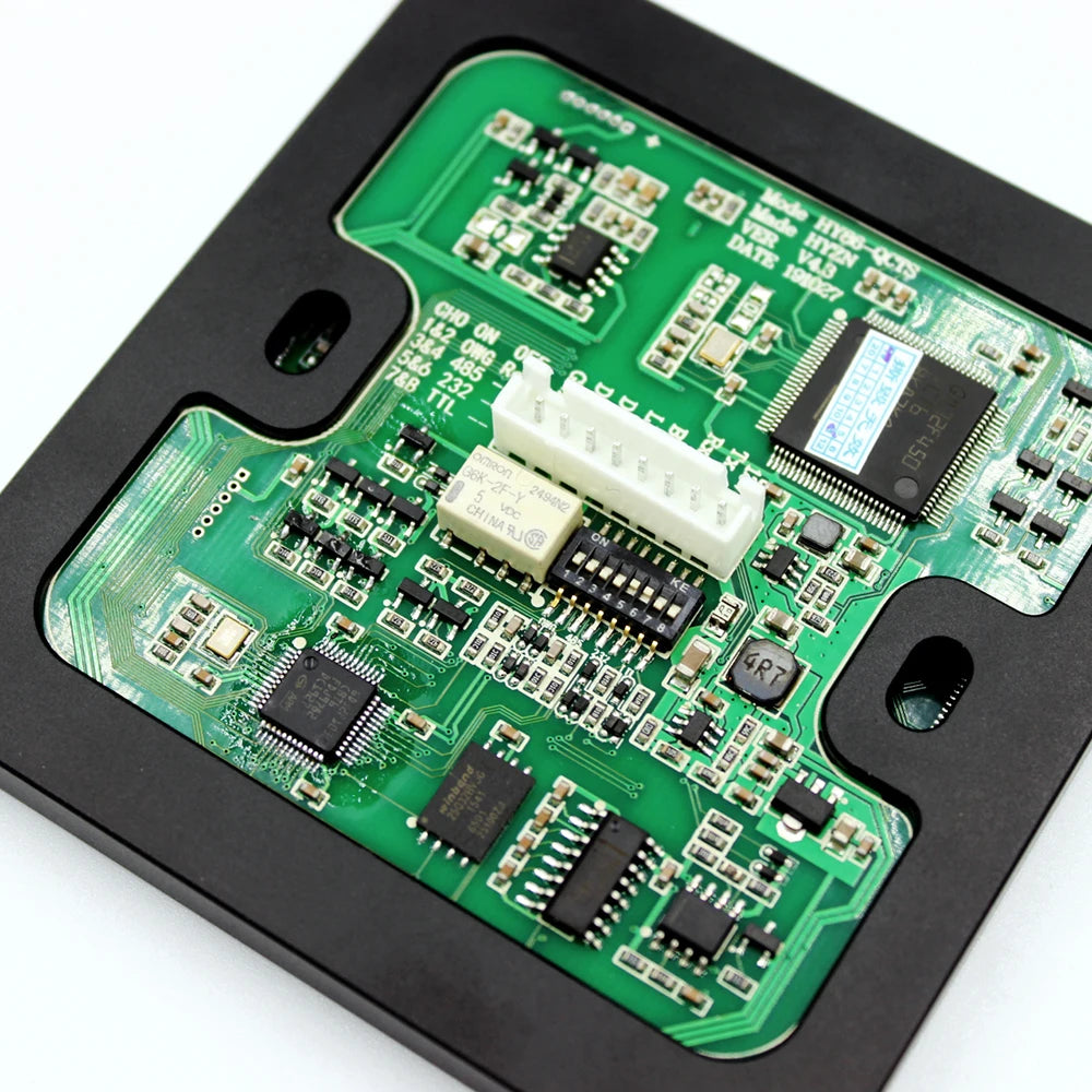 barcode Qr code reader access control reader 13.56Mhz IC card reader RS232 RS485 Wiegand 26 34 TTL 20000 user wechat free SDK Vue