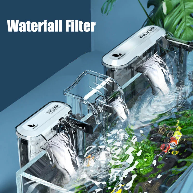 Fish Tank Filter Manure Cleaner Silent Suspension Oxygen Pump External Waterfall Filter Equipment Aquarium Accessories Vue