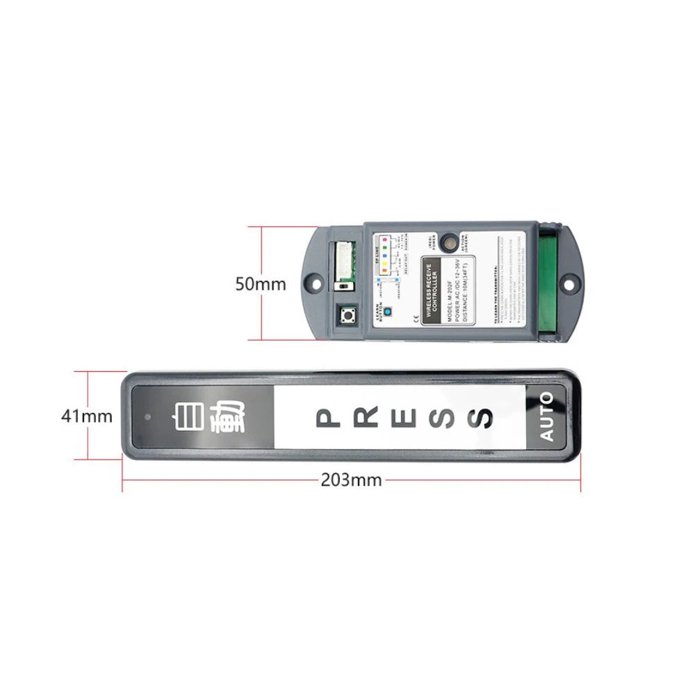 Automatic door access control wireless hand pressure switch touch sensor door access button wireless remote control switch Vue