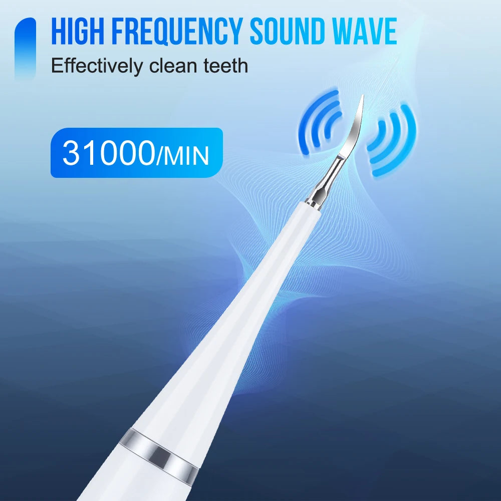 Electric Sonic Teeth Cleaner & Whitening Scaler – 5 Modes Electric Teeth Scaler Vue