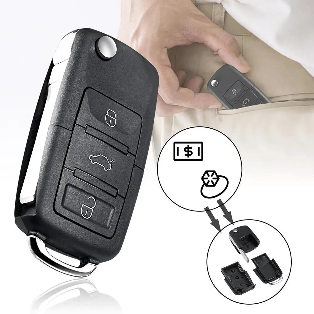 Fake Car Key Safe Hidden Secret Compartment Stash Box Discreet Decoy Car Key Fob to Hide and Store Money Vue