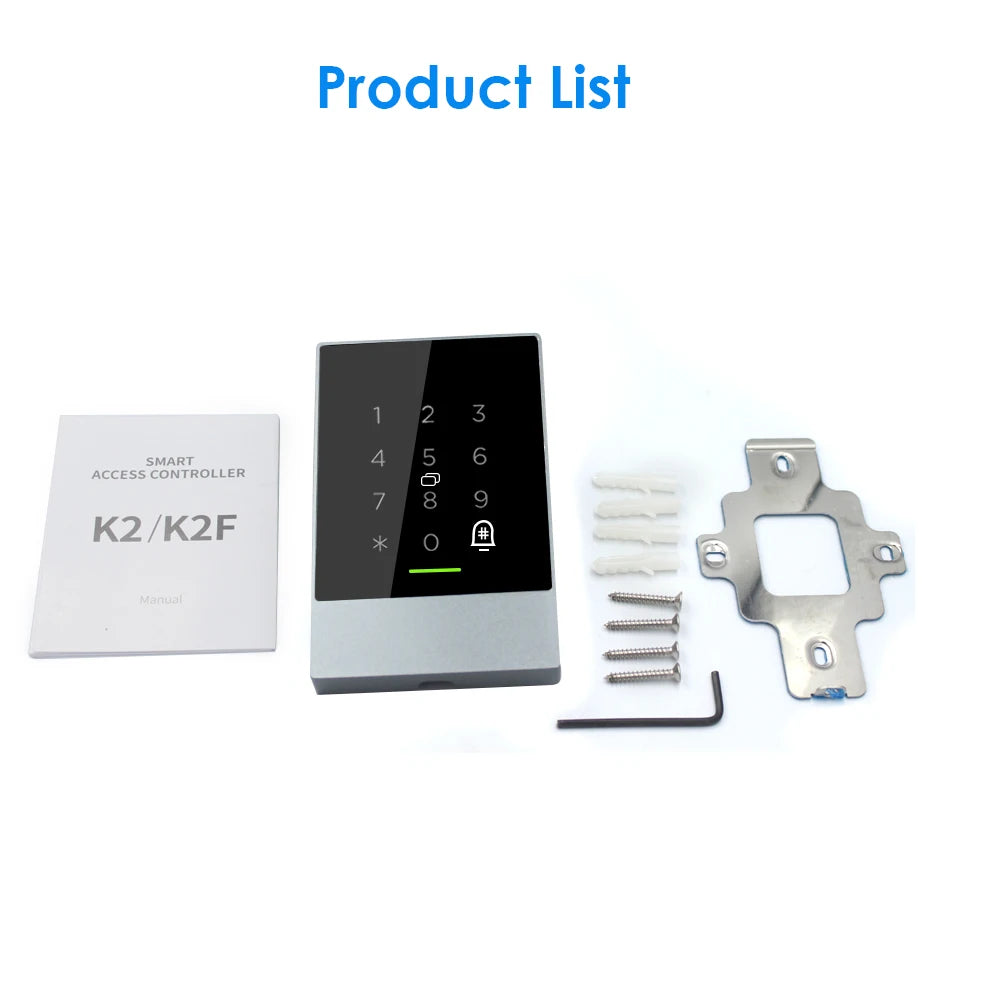 TTlock Bluetooth Access Control System - K2/K2F Wifi Gateway Lock with Fingerprint Reader Keypad Card Reader 13.56MHZ App Door Vue