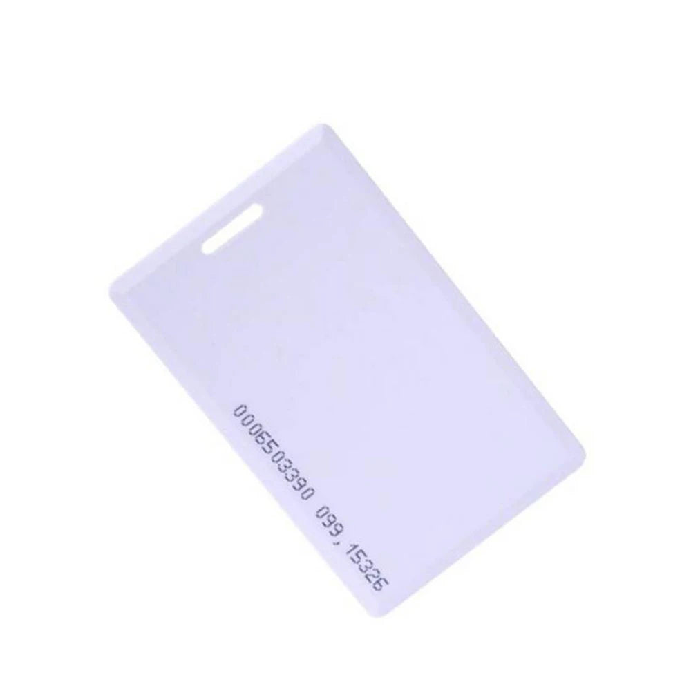 10PCS 1.8mm EM4100 Tk4100 125khz Access Control Card Key RFID ID Chip Attendance School Induction Rice White Card for loT Vue 125khz