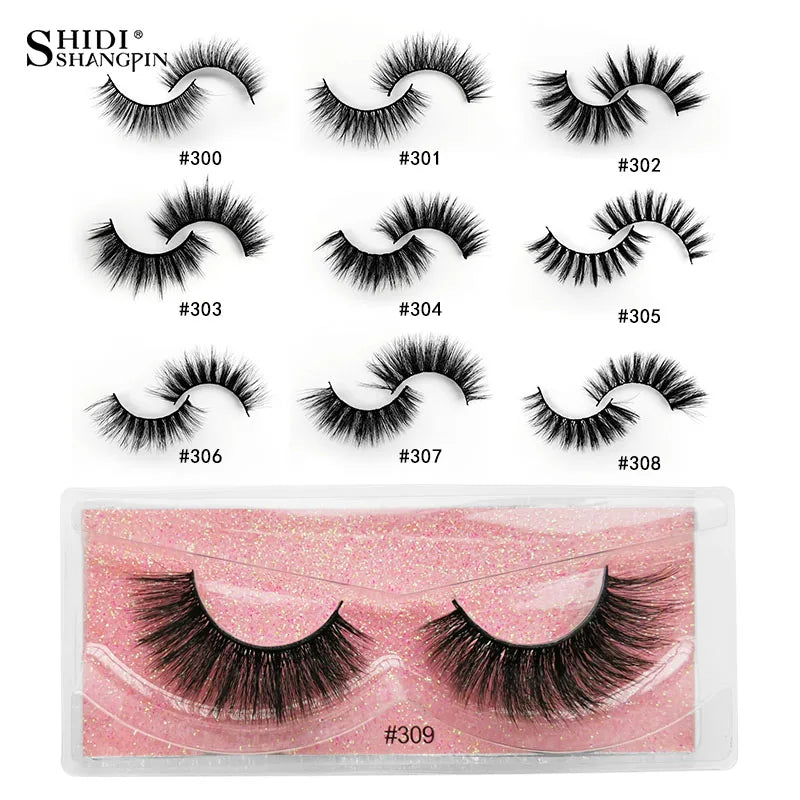 SHIDISHANGPIN Wholesale Eyelashes 3d Mink Lashes Natural Mink Eyelashes Wholesale False Eyelashes Makeup False Lashes In Bulk Vue
