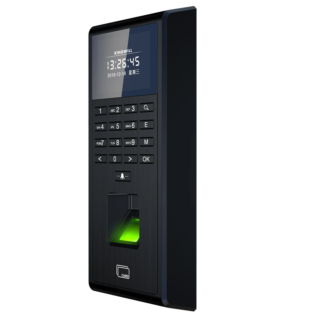 Biometric Fingerprint Employee Time Attendance Machine Access Control RFID Card 125KHZ Standalone Keypad TCP/IP or USB Port Vue
