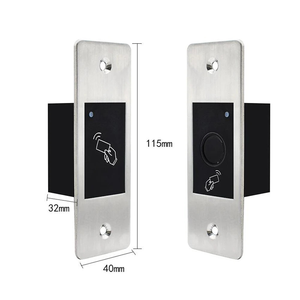Mini Elevator RFID Reader Keyless Door Opener Metal Access Control IP67 Waterproof Embedded Fingerprint Reader 9-18V Vue