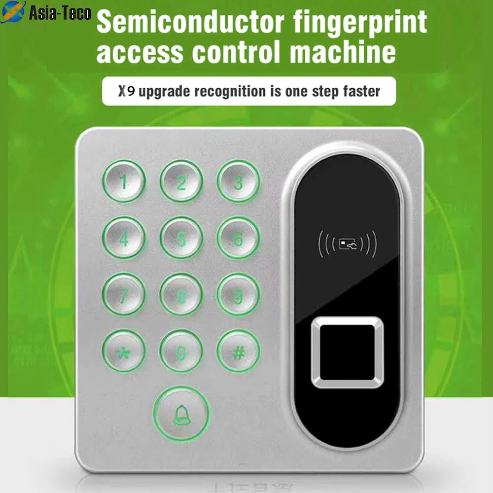 Biometric Fingerprint Access Control RFID Keypad Card Reader Door Lock System 125KHZ 200 user Vue