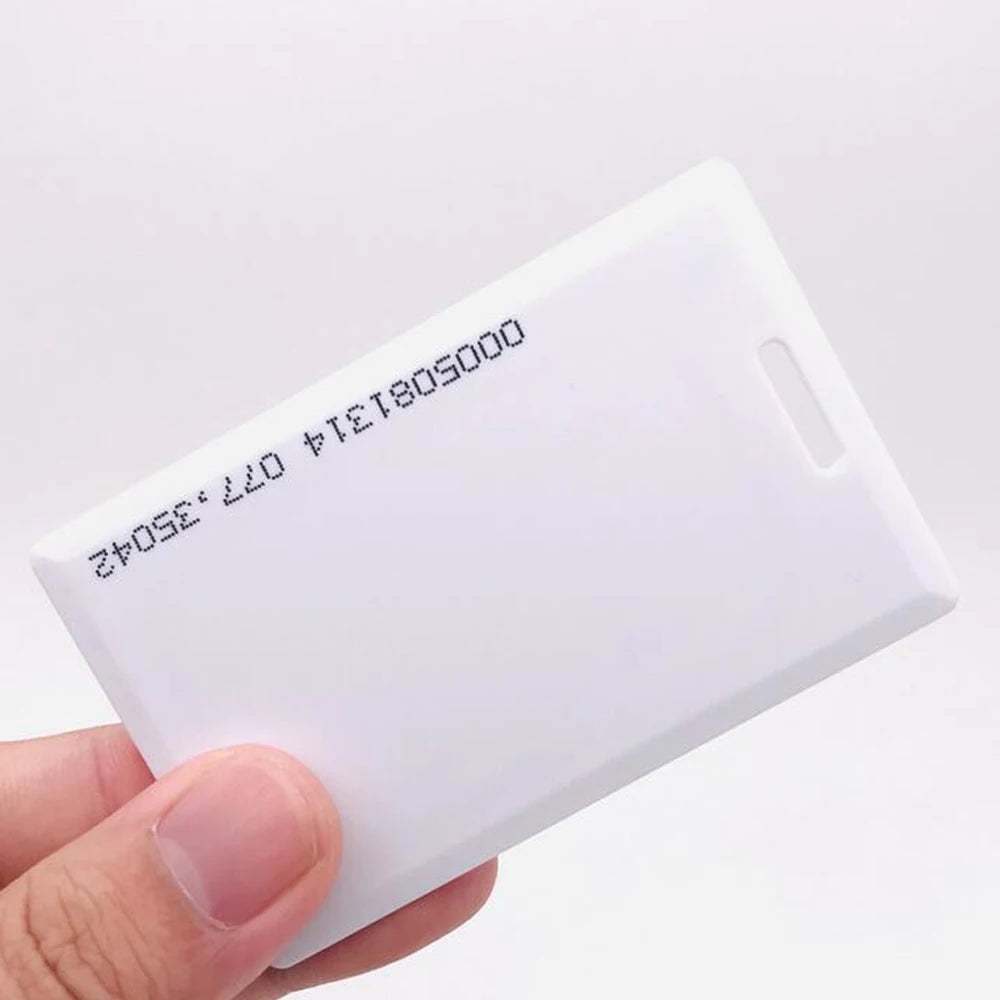 10PCS 1.8mm EM4100 Tk4100 125khz Access Control Card Key RFID ID Chip Attendance School Induction Rice White Card for loT Vue
