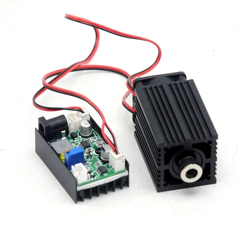 Focusable 850nm 1W 1000mw IR Infrared Diode Laser Adjusted Dot Module 12V w/ Fan Cooling TTL Modulation 3350mm Vue