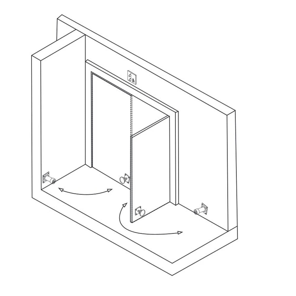 Extended Wall Mount Door Holder Fire Doors Electromagnetic Door Suction Magnetic Suction Electromagnetic Magnetic Lock Extended Vue