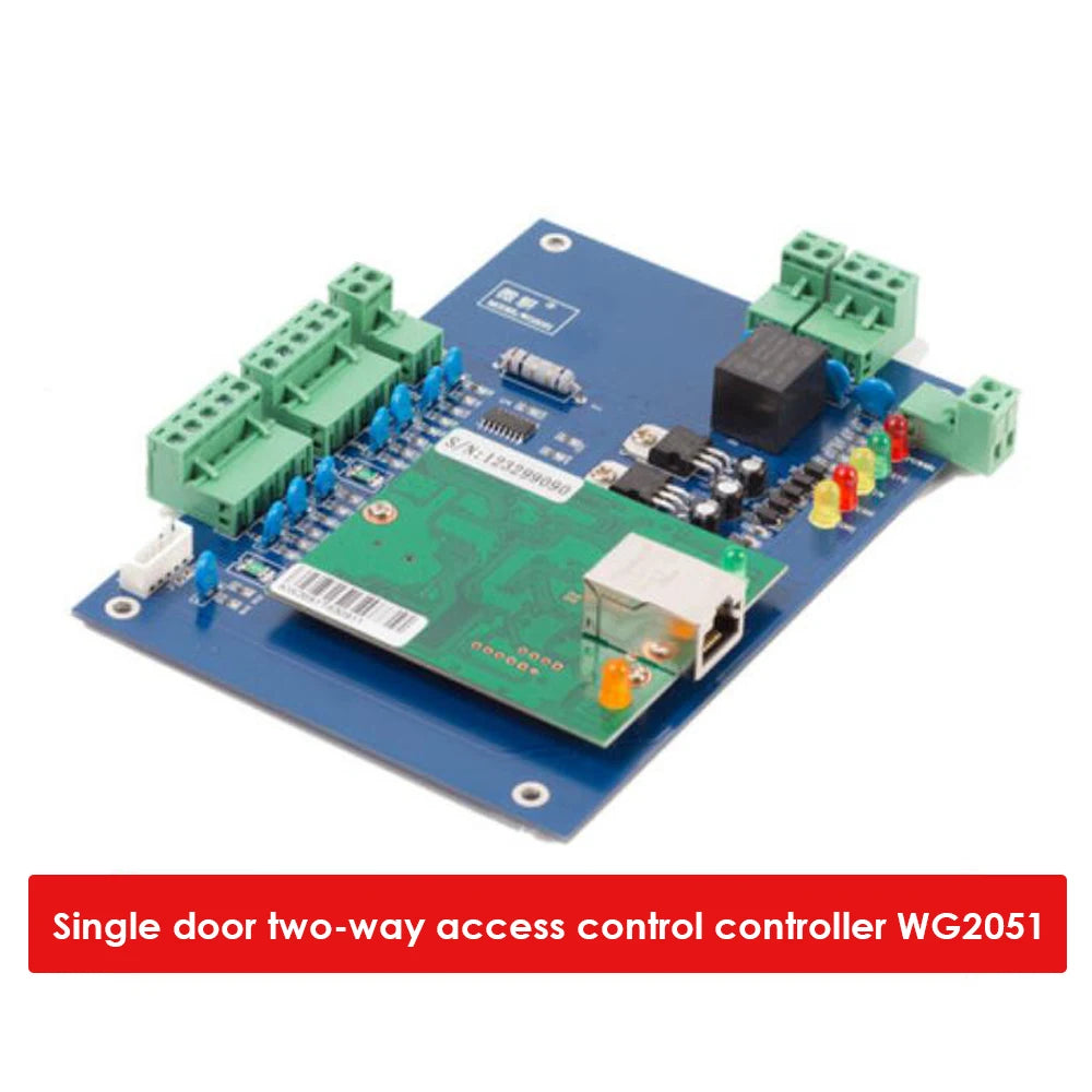 Access controller Single/Two/Four Door Network Access Control Panel With Software Communication Protocol TCP/IP Wiegand Reader Vue Single door two-way