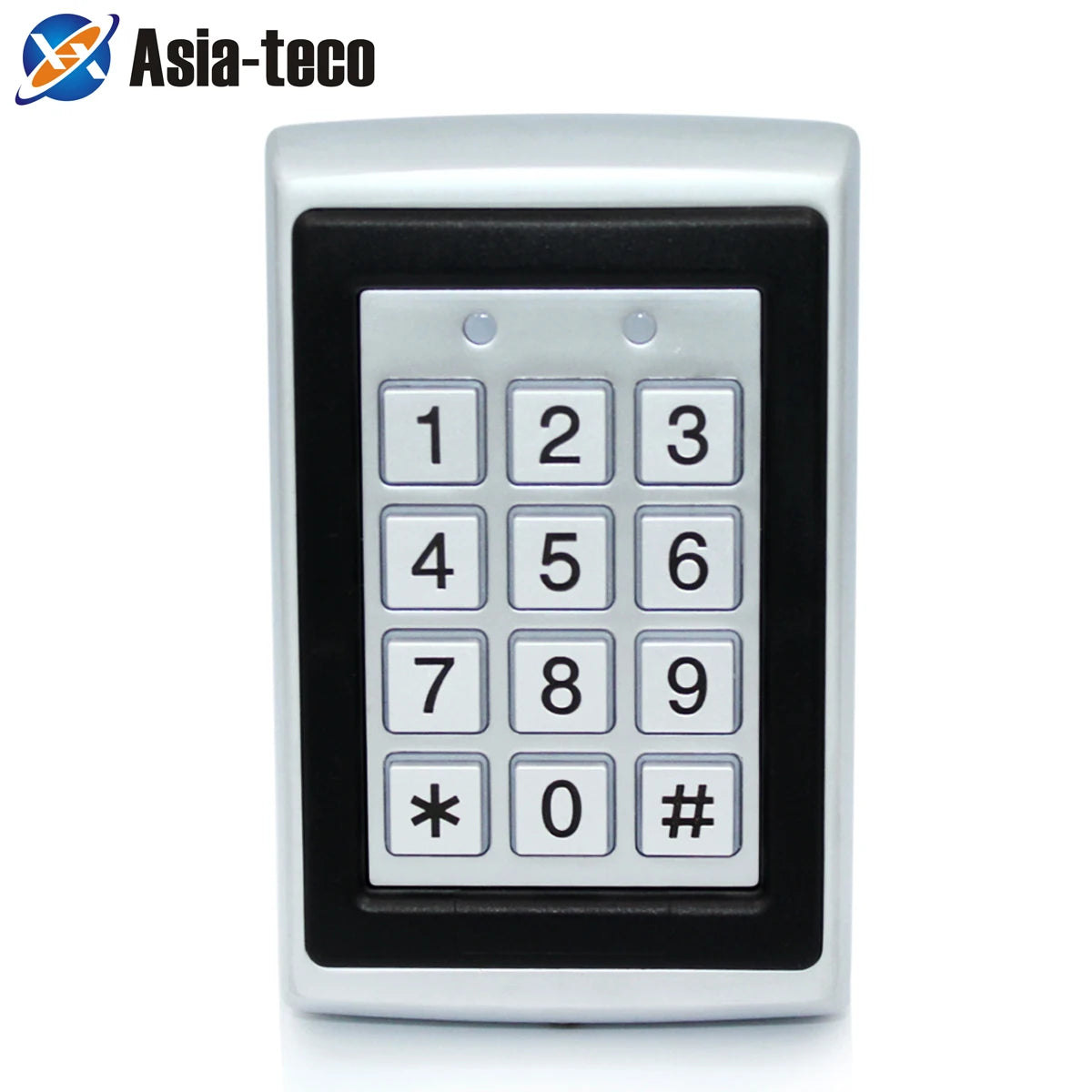 RFID Metal Access Control EM Card Reader Keypad 2000 User 125KHz Card Reader Keypad Key Fobs Standalone Door Access Controller Vue K7612N