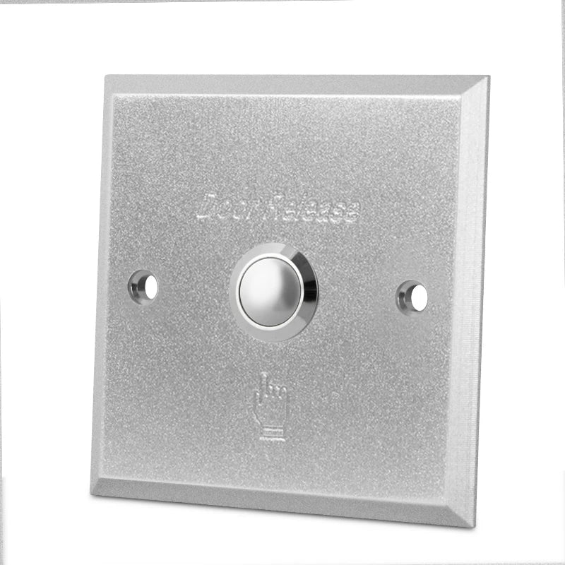 86*86mm Aluminum alloy Push Button Switch Exit Button Door release for door lock access control gate door opener for Home/office Vue