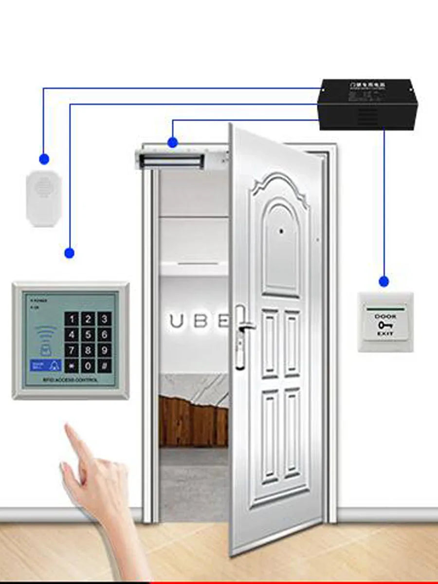 Door Exit Button Release Push Switch for Electronic Door Lock NO COM lock Sensor Switche access push with 86mm with back case Vue