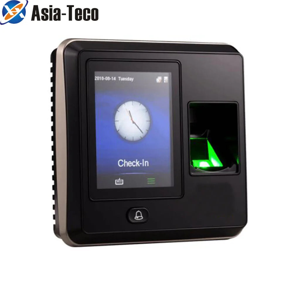 2.8 inch Touch Fingerprint Screen IP based terminal Wiegand output TCP/IP USB Host 1500 For Access control system Vue add ID card Function