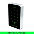 13.56Mhz RFID Backlight Touch Screen Proximity Card Keypad Access Control Reader for Door Gate Lock Opener Wiegand Input EM MF Vue 13.56Mhz IC Version