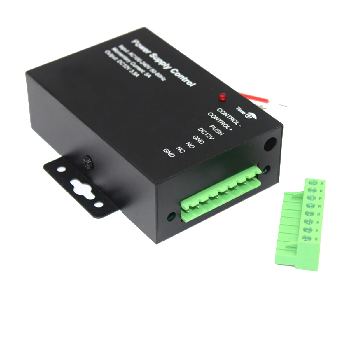 Door Access Control Power Supply Switch, Time Delay, Adjustable AC 100V-240V, Input NO, NC Output, 3.5A, DC 12V, 24W, 3.5A Vue