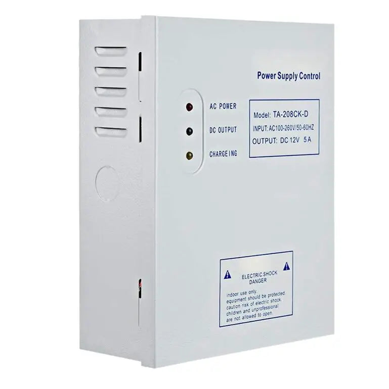 Door Access Control System Switch Power Supply AC 110~240V Delay Time Max 15 Second Frequency Power DC12V 5A 50W Vue 5A