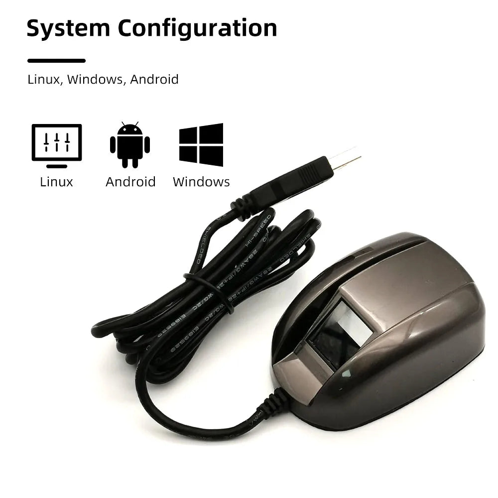Biometric Scanner USB Fingerprint Reader Free SDK Optical Fingerprint Sensor For Windows Linux Android Free SDK C/C+,Java,C# Vue