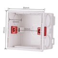 SANDIY 86-Type Embedded Wall Junction Box – Switch Socket Cassette Electrical Junction Box Vue 1 pc