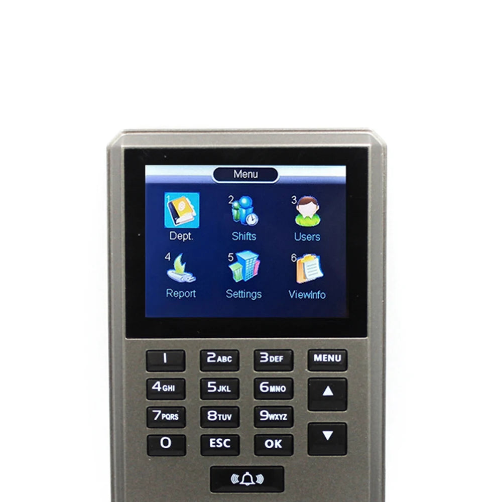 2.4inch Fingerprint Time Attendance Recorder with RFID Keypad TCP/IP USB Employee ID Card Access Control System Vue