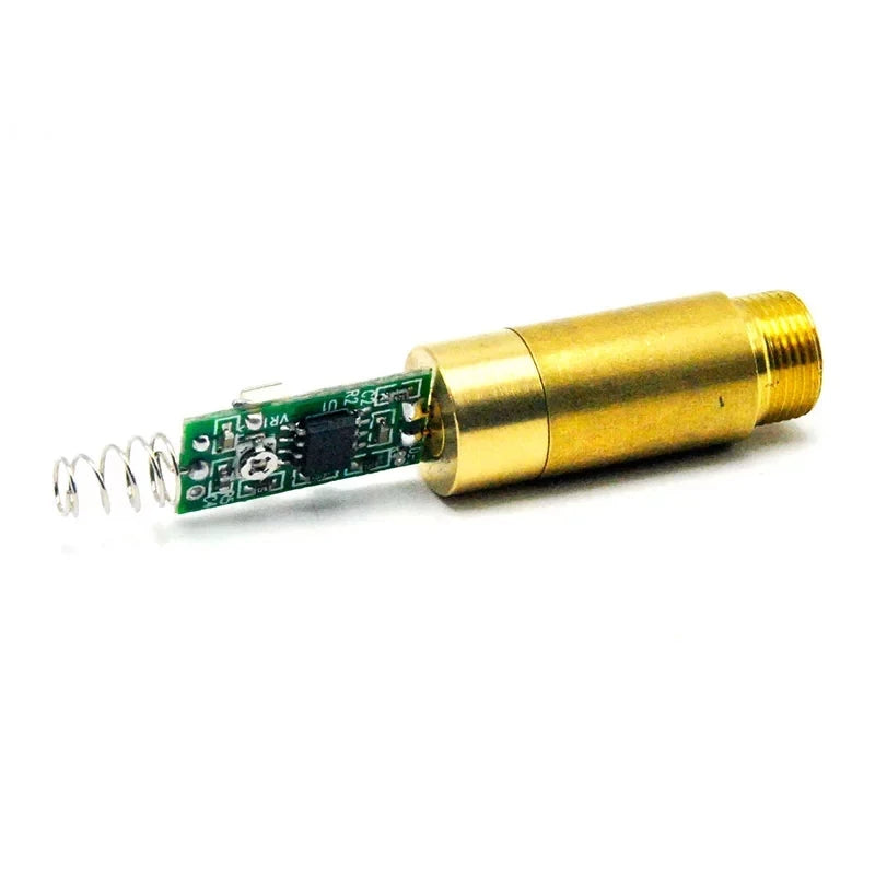 INDUSTRIAL 532nm 10mW Green Laser DOT Module Diode w Driver 3.7V Vue