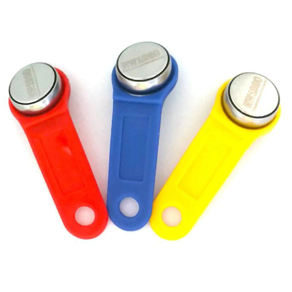 50pcs Rewritable RFID iButton Key Fobs for Access Control, Clone & Code Change Function (Compatible, Hotel/Office Security Copy） Vue