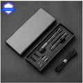 10In1 Portable Multi-Function Tactical Self Defense Pen Hand Spinner Whistle Screwdriver Glass Breaker Outdoor Survival EDC Tool Vue black