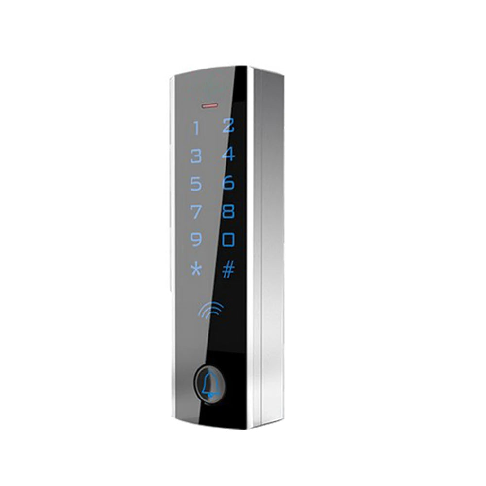 Metal touch Screen RFID 125KHz Standalone 13.56MHZ Digital backlit touch keypa Access Control system waterproof T4 Vue T4 13.56Mhz