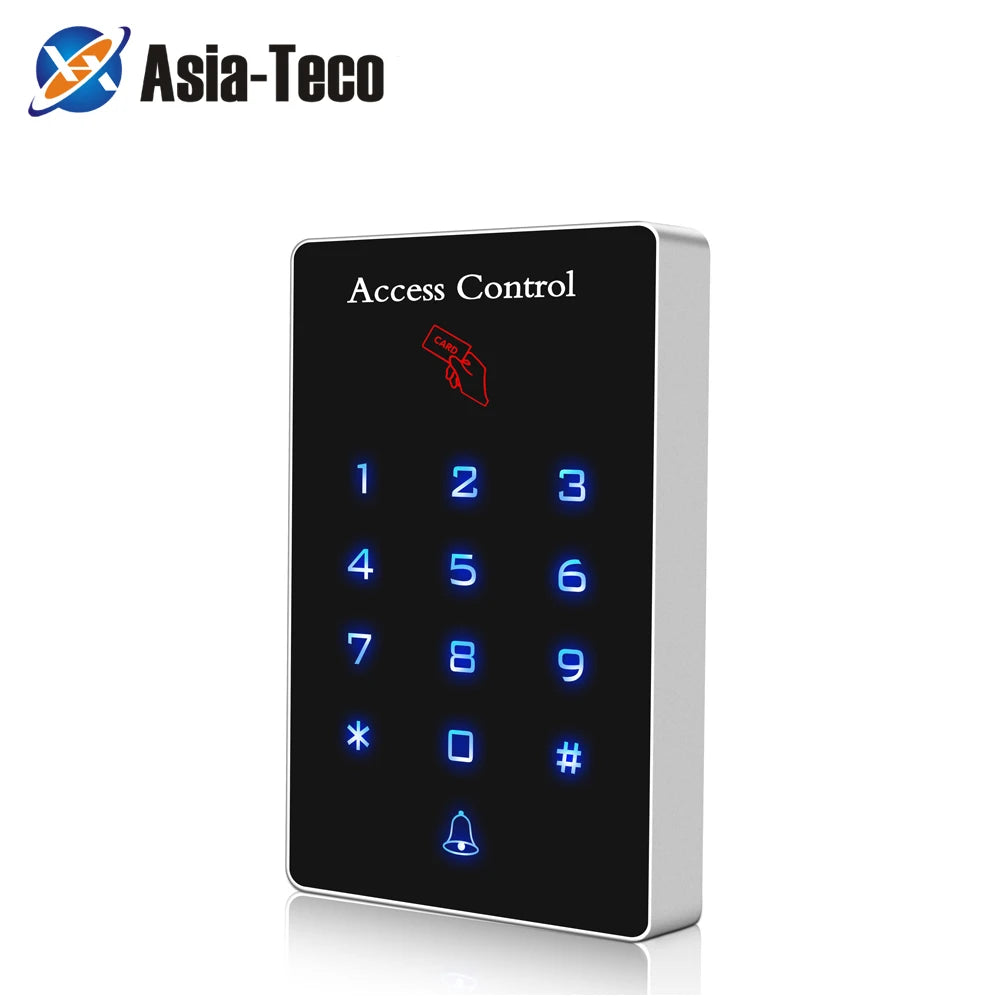 Backlight Touch 125khz RFID Card Access Control keypad reader Door Lock opener wiegand 26 output door access control system Vue