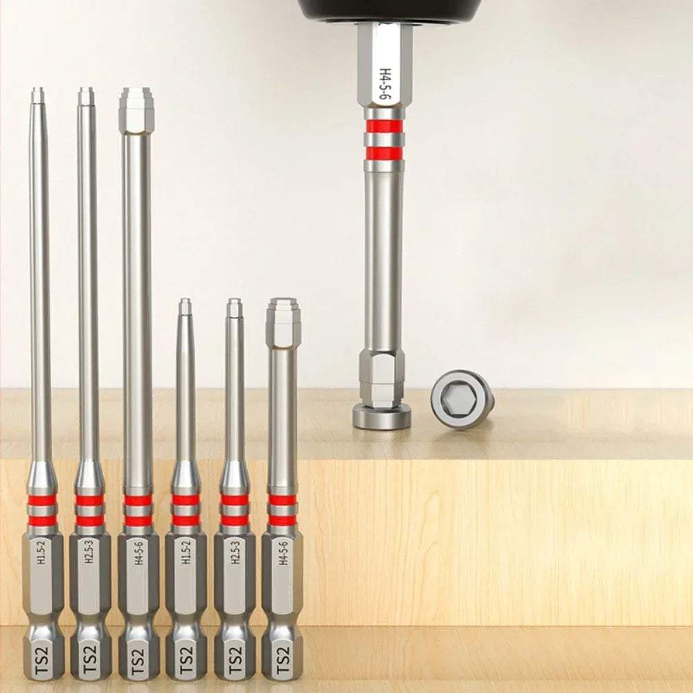 6-Piece Pagoda Hex Socket Screwdriver Bits – Quick-Change Set Screwdriver Bit Set Vue