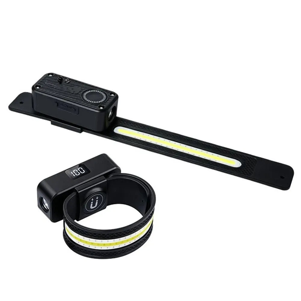 COB Floodlight Outdoor Camping Headlamp Magnetic Suction Motion Sensor Headlamp 2-in-1 Wearable Hand Wave Induction Headlamp Vue
