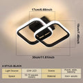 Modern LED Ceiling Lights Square Aisle Lamps Small Corridor Ceiling Fixtures for Hallway Kitchen Bedroom Stair Living Room Study Vue Black SHF Warm White