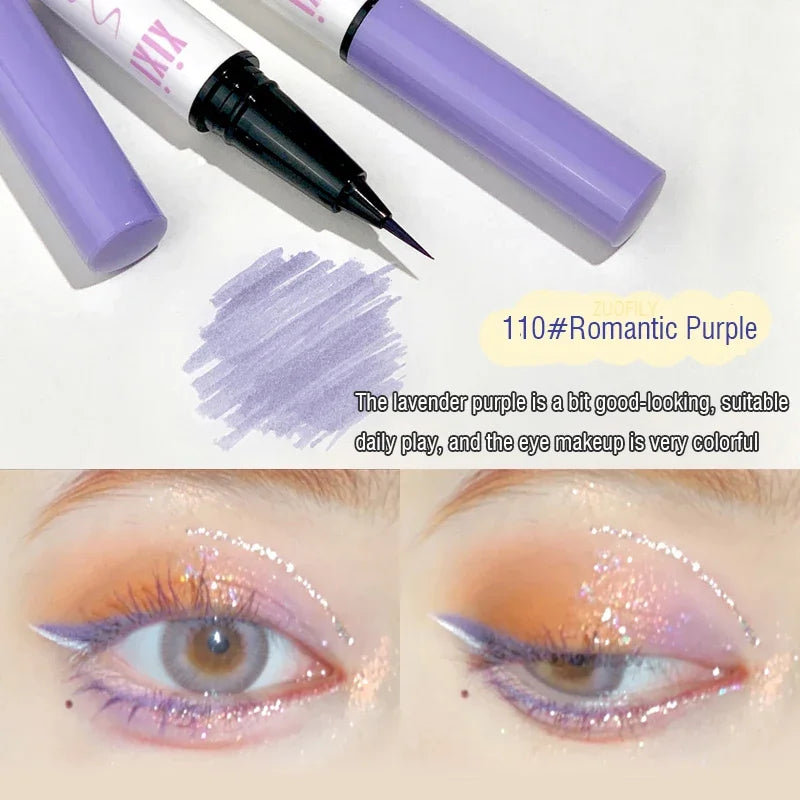 Baby Blue Glitter Eyeliner Pen Galaxy Highlighter Eyeshadow Silkworm Pencil Long-lasting Diamond Shiny Eye Makeup Waterproof Vue