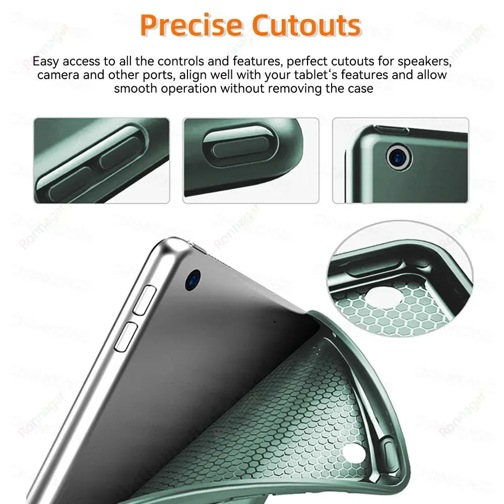 Ronnagar iPad Silicone Case – Air 11, Pro 11, 9.7–11" Multi-Gen Tablet Case Vue
