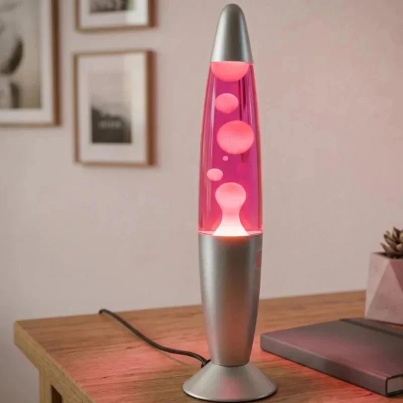 Lava Lamp Metal Base EU Plug Volcano Liquid Mood Light For Bedroom Table Party Centerpiece Home Office Gift For Teens Women Vue