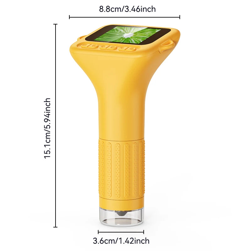 1000x Digital Microscope For Kids 2-Inch IPS Screen 2MP Optical Lens With Camera And Video Function for Christmas Birthday Gift Vue