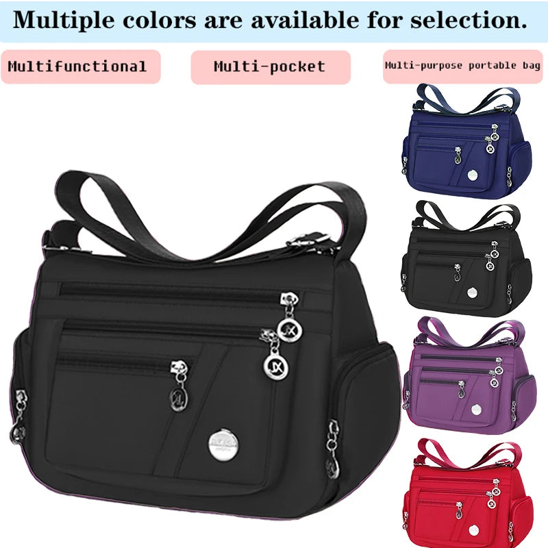 Neutral Nylon Fabric Ladies' Handbag Oxford Cloth Shoulder Strap