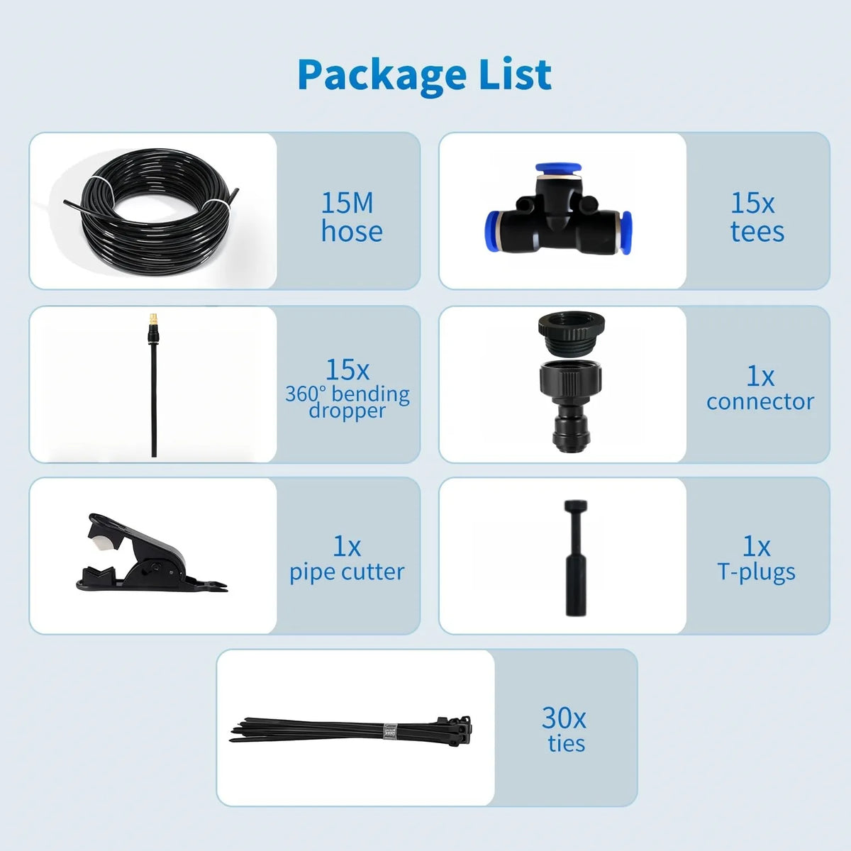 58mm Adjustable Universal Garden Sprinkler Head Detachable Rotating Spray Nozzle Auto Plant Watering Misting Irrigation Vue